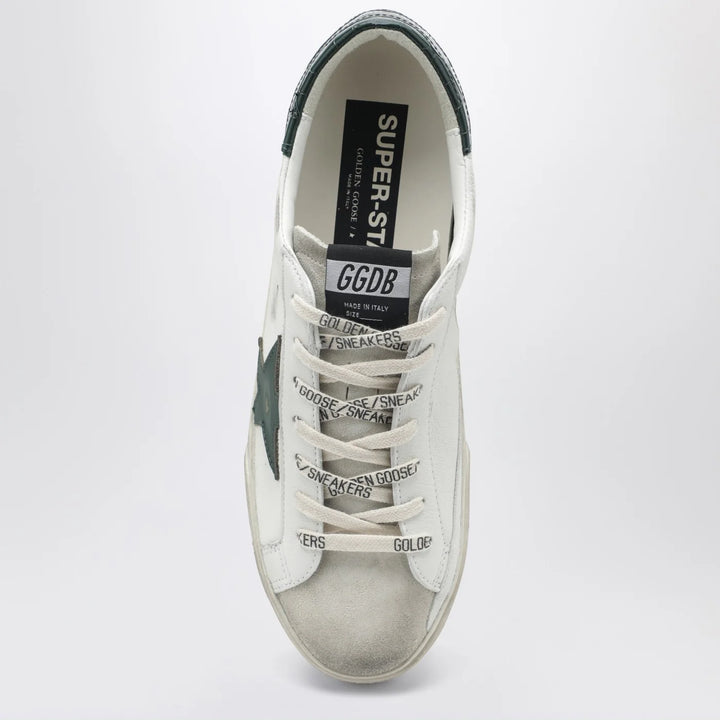 Golden Goose - Super-Star Sneakers in white/green