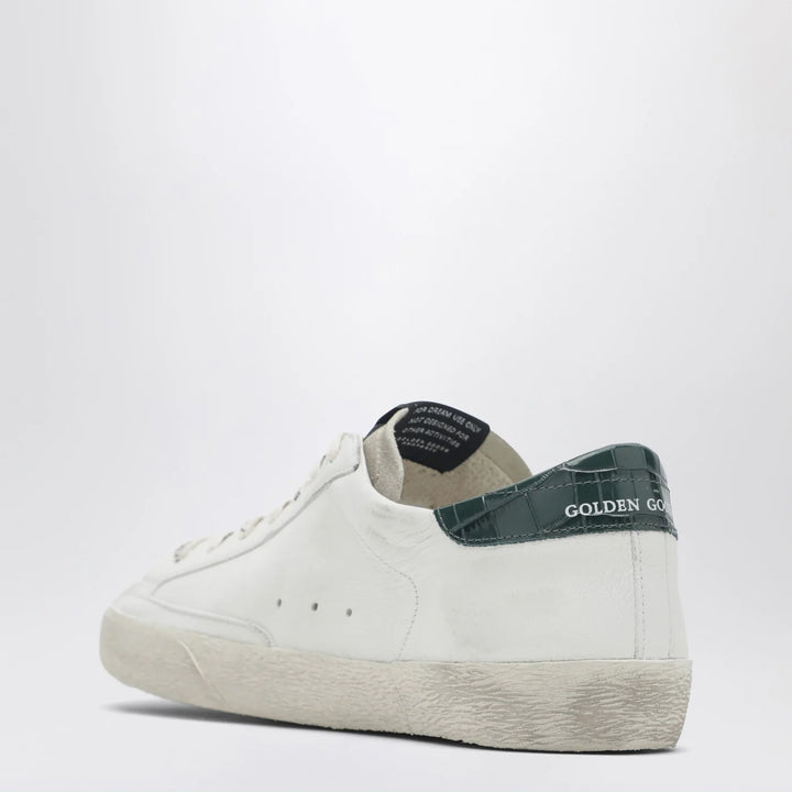Golden Goose - Super-Star Sneakers in white/green