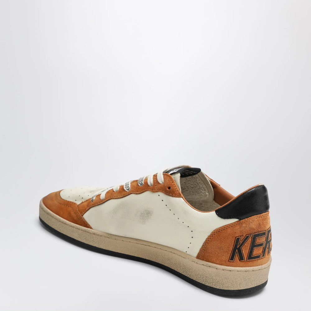 Golden Goose - Ball Star sneakers in white/beige/brown/olive Brand