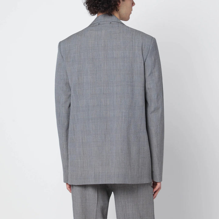 Golden Goose - Grey single-breasted Prince of Wales jacket