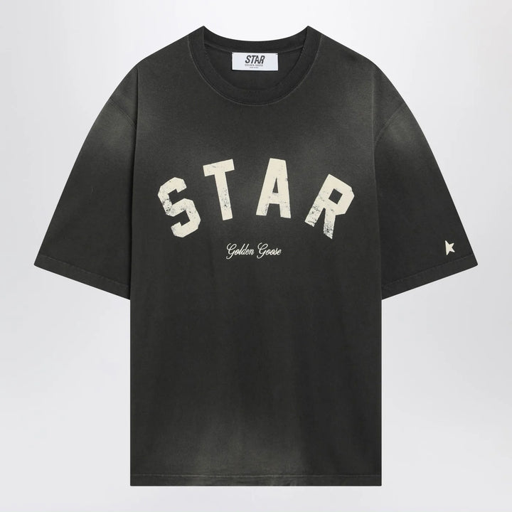 Golden Goose - Black vintage-effect Star T-shirt