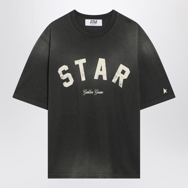 Shirts & Tops Golden Goose - Black vintage-effect Star T-shirt - M Brand
