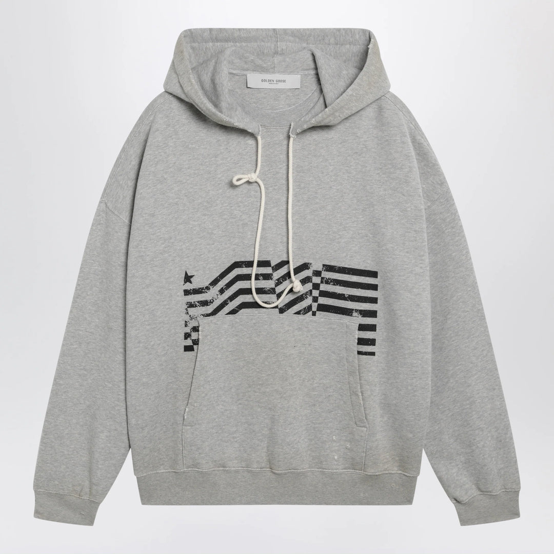 Golden Goose - Journey sweatshirt with vintage-effect print in grey