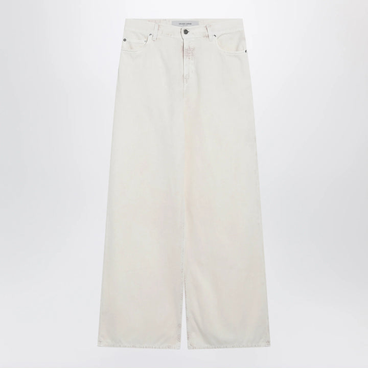 Golden Goose - White wide-leg denim trousers