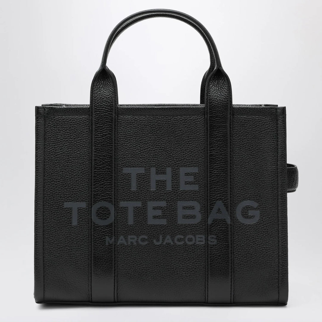 Marc Jacobs - Black leather The Medium Tote Bag