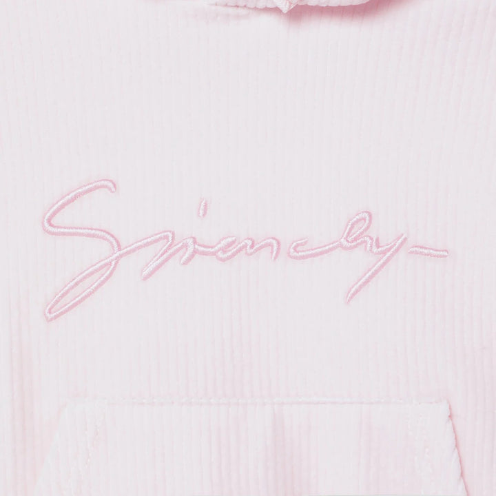 Givenchy - Pink ribbed hoodie