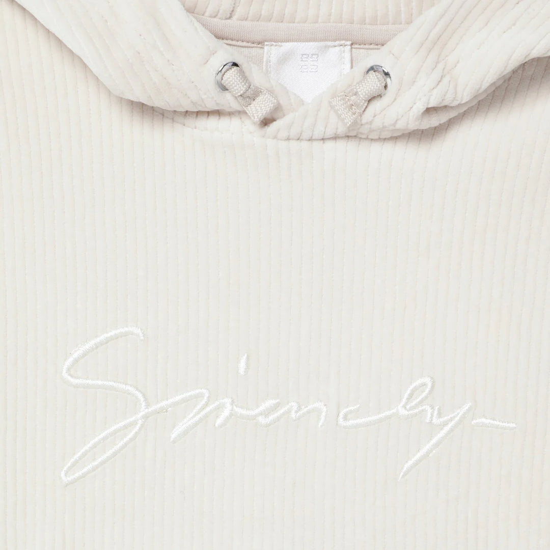 Givenchy - Cream ribbed hoodie