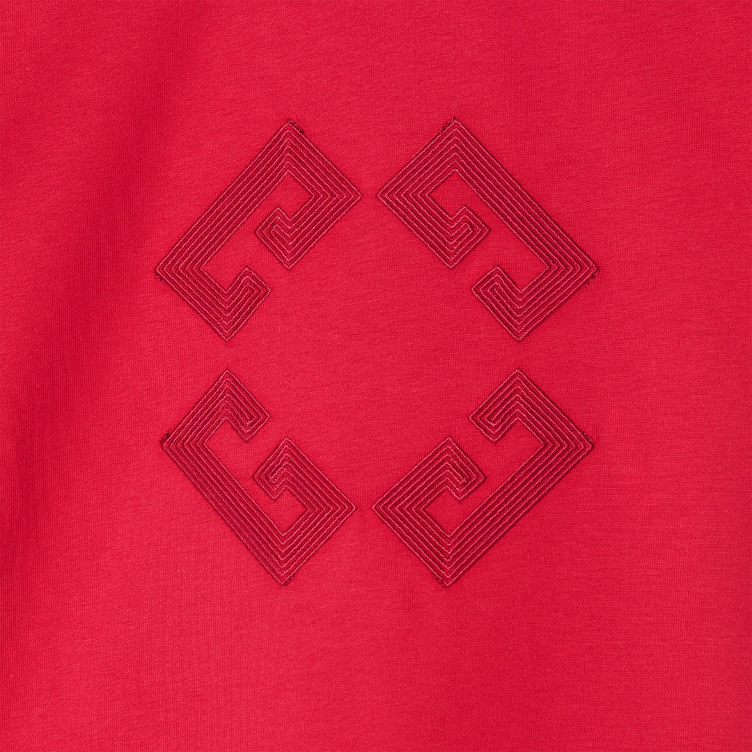 Givenchy - Bordeaux T-shirt with embroidered logo