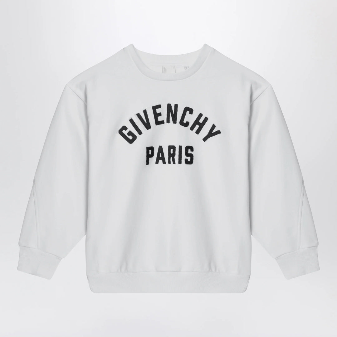 Givenchy - White sweatshirt with logo embroidery