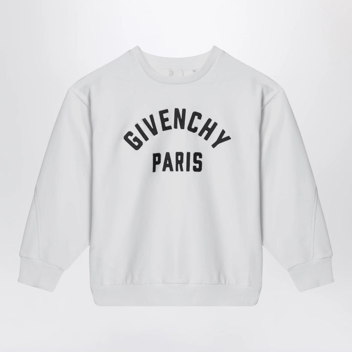 Givenchy - White sweatshirt with logo embroidery