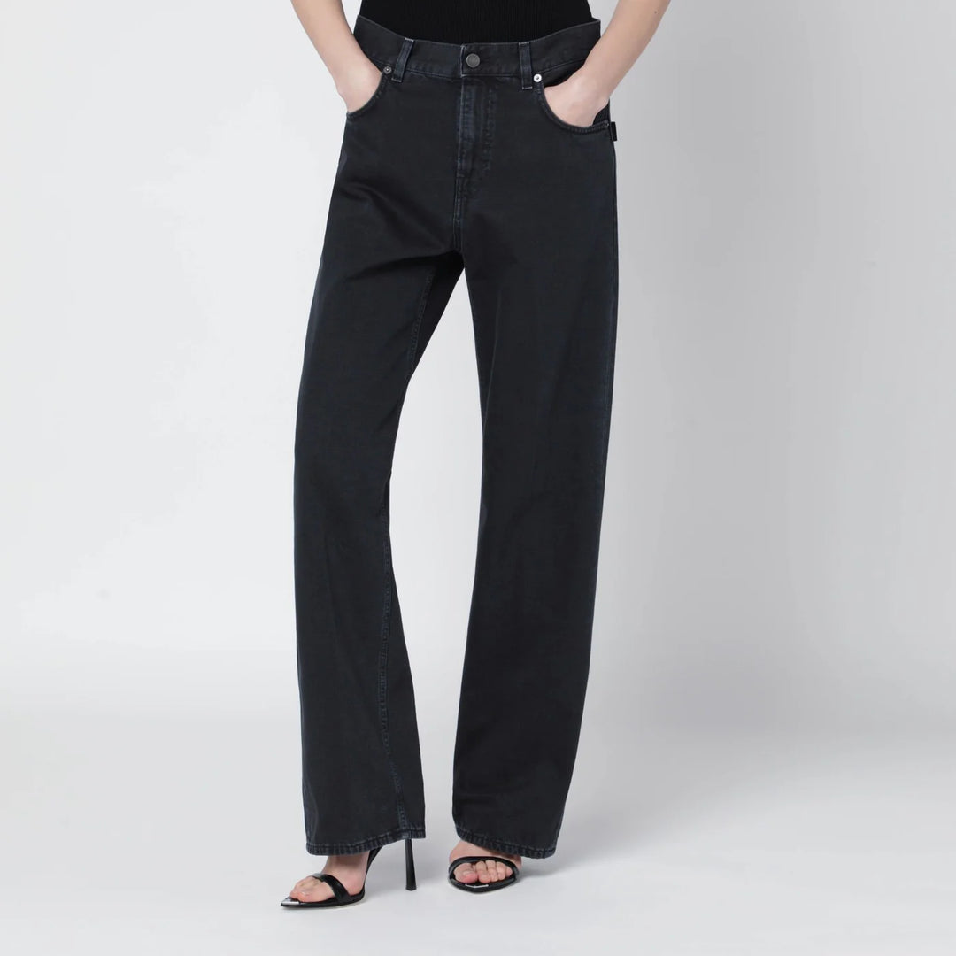 HAIKURE - Charcoal wide-leg jeans