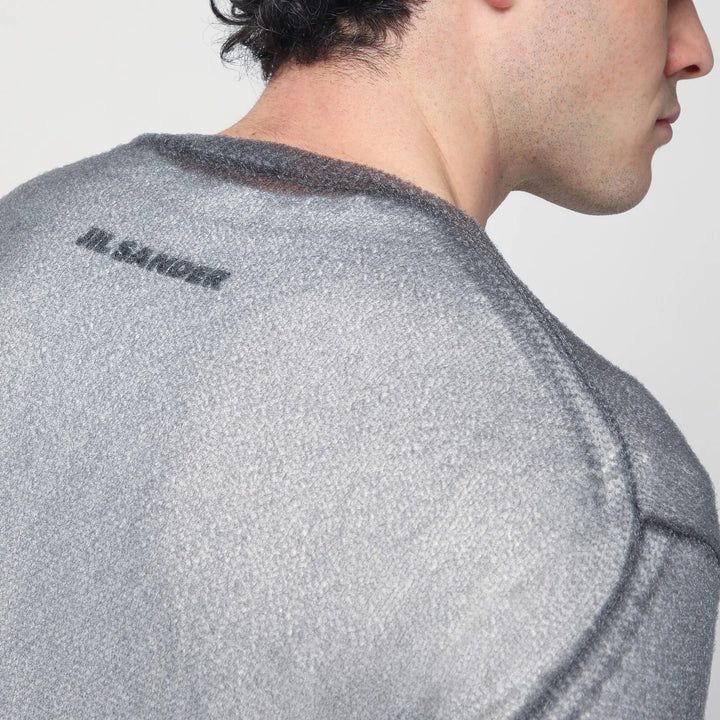 Jil Sander - Grey jumper with layered design