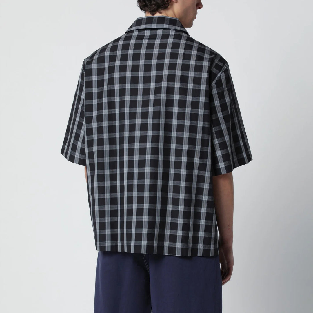 STUDIO NICHOLSON - Kline shirt black check pattern
