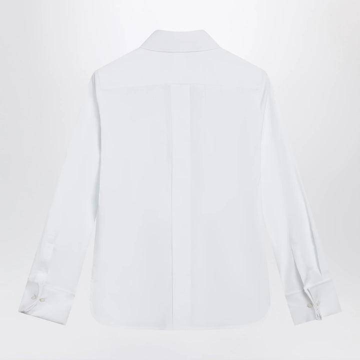 Max Mara - White cotton shirt with logo