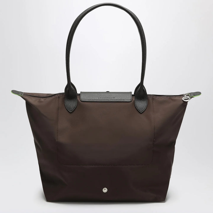 Longchamp - Mocha coloured Le Pliage Green L bag