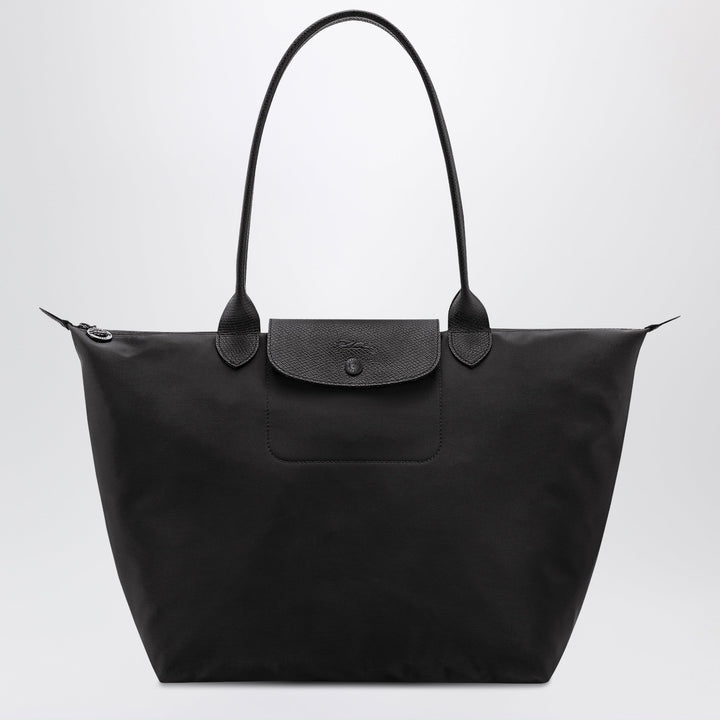 Longchamp - Black shopping bag L Le Pliage One