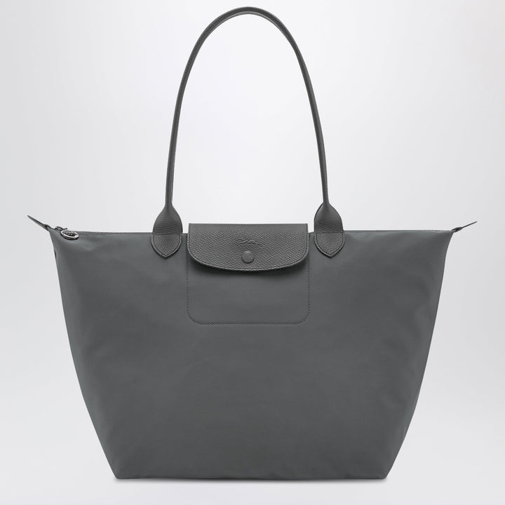 Longchamp - Anthracite grey shopping bag L Le Pliage One