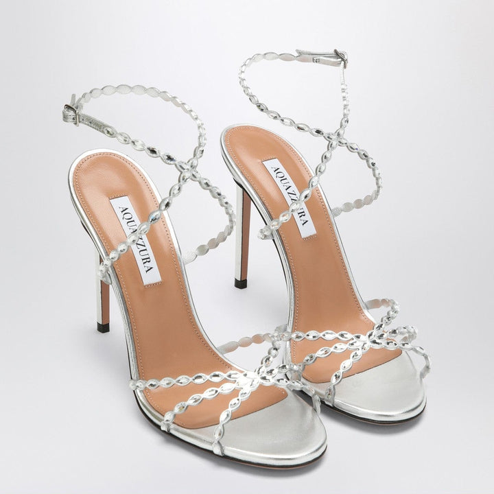 Sandals 41 Aquazzura Love Struck silver sandals with crystals Brand