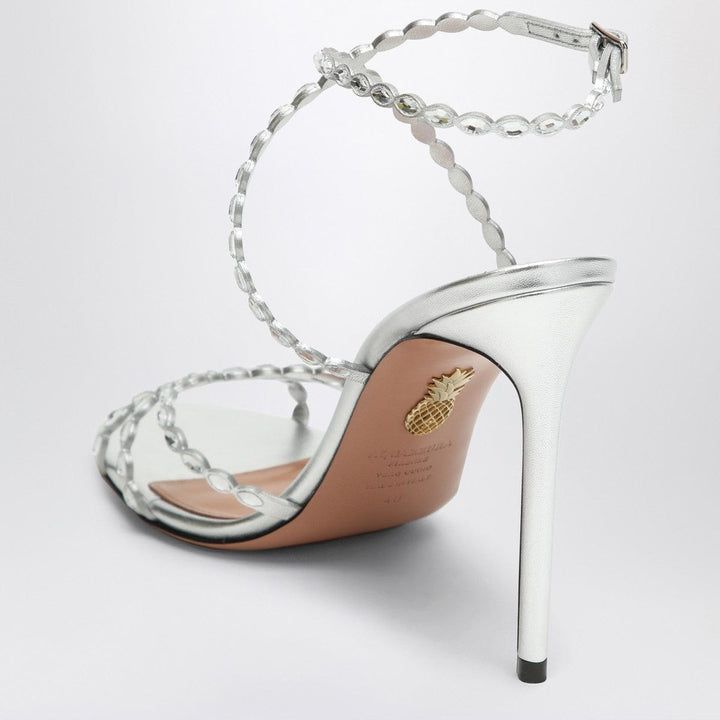 Sandals 41 Aquazzura Love Struck silver sandals with crystals Brand