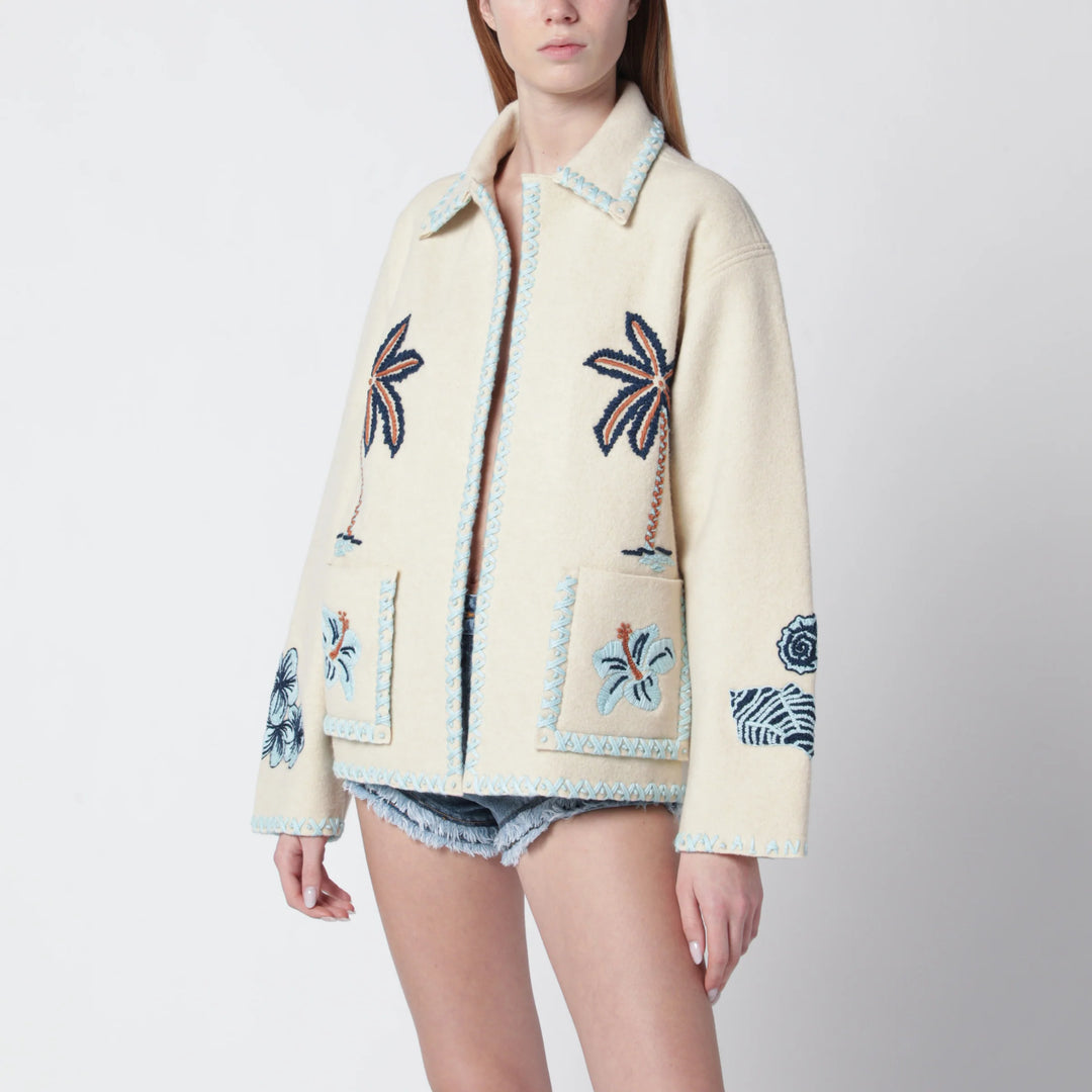 Alanui - Sand-colored wool Remember Me jacket