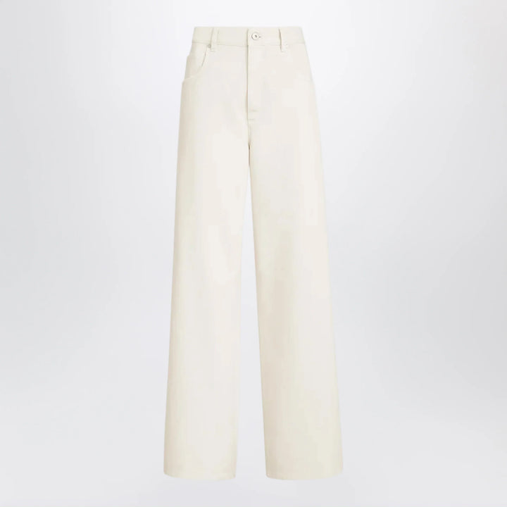 Brunello Cucinelli - Relaxed-fit dyed denim trousers with monile detail