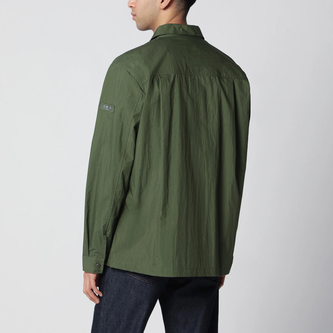 TATRAS - Khaki green Doris shirt in cotton blend