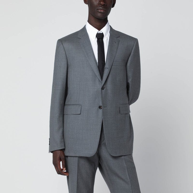 Coats & Jackets Thom Browne - Grey single-breasted wool jacket - 3 Brand