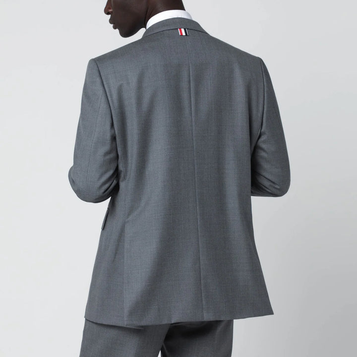 Thom Browne - Grey single-breasted wool jacket