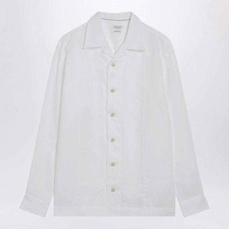 Shirts & Tops Brunello Cucinelli - White linen East Fit shirt - M Brand