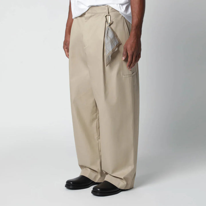 DARKPARK - Beige cotton trousers Brand Pants