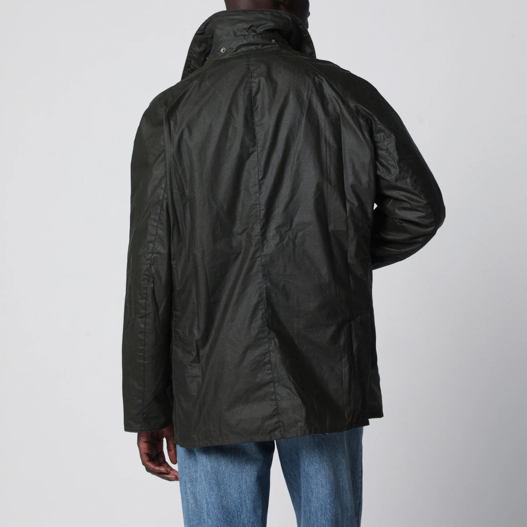Barbour - Olive green lightweight waxed Ashby jacket