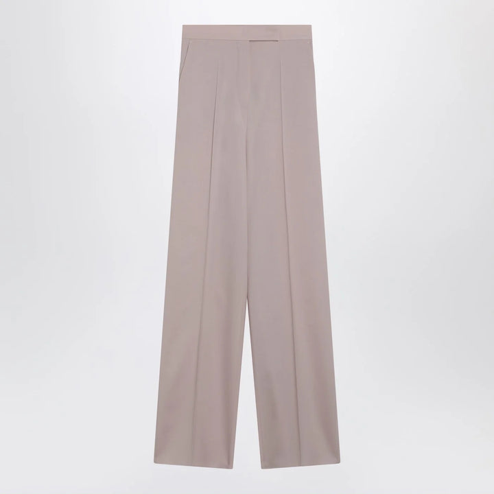 Max Mara - Rose-beige wide-leg trousers