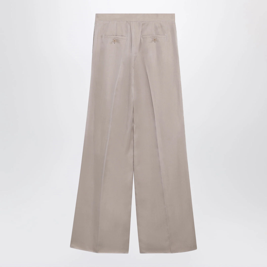 Max Mara - Long silk trousers in pink
