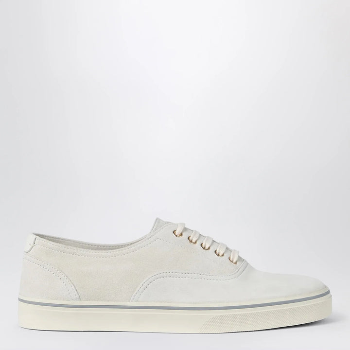 Brunello Cucinelli - White suede calfskin sneakers