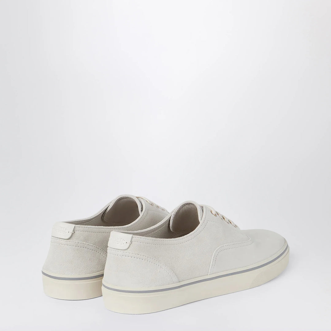 Brunello Cucinelli - White suede calfskin sneakers