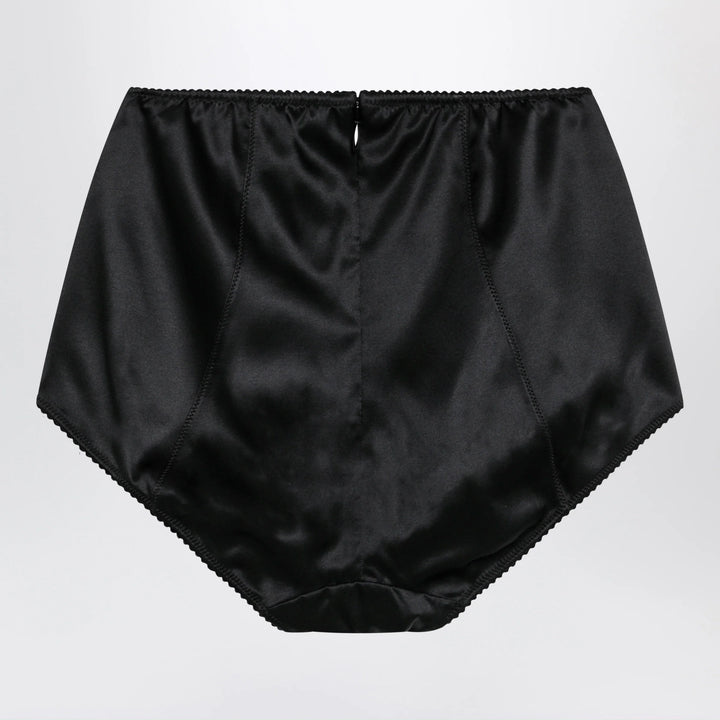 Dolce&amp;Gabbana - Black satin culottes