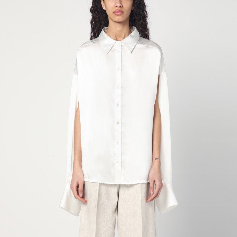 Shirts & Tops Erika Cavallini - White silk shirt - 44 IT Brand