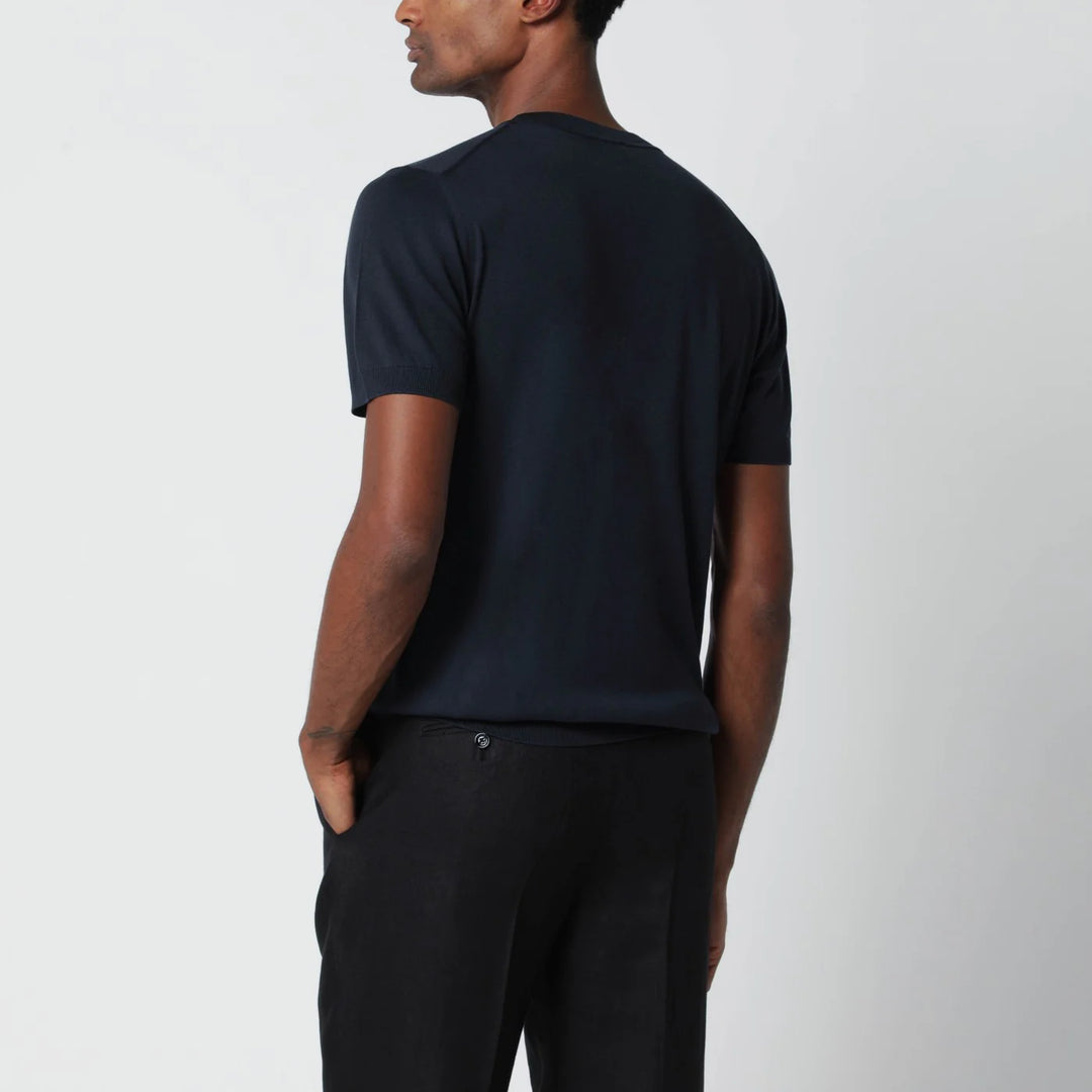 Lardini - Blue wool-blend knit