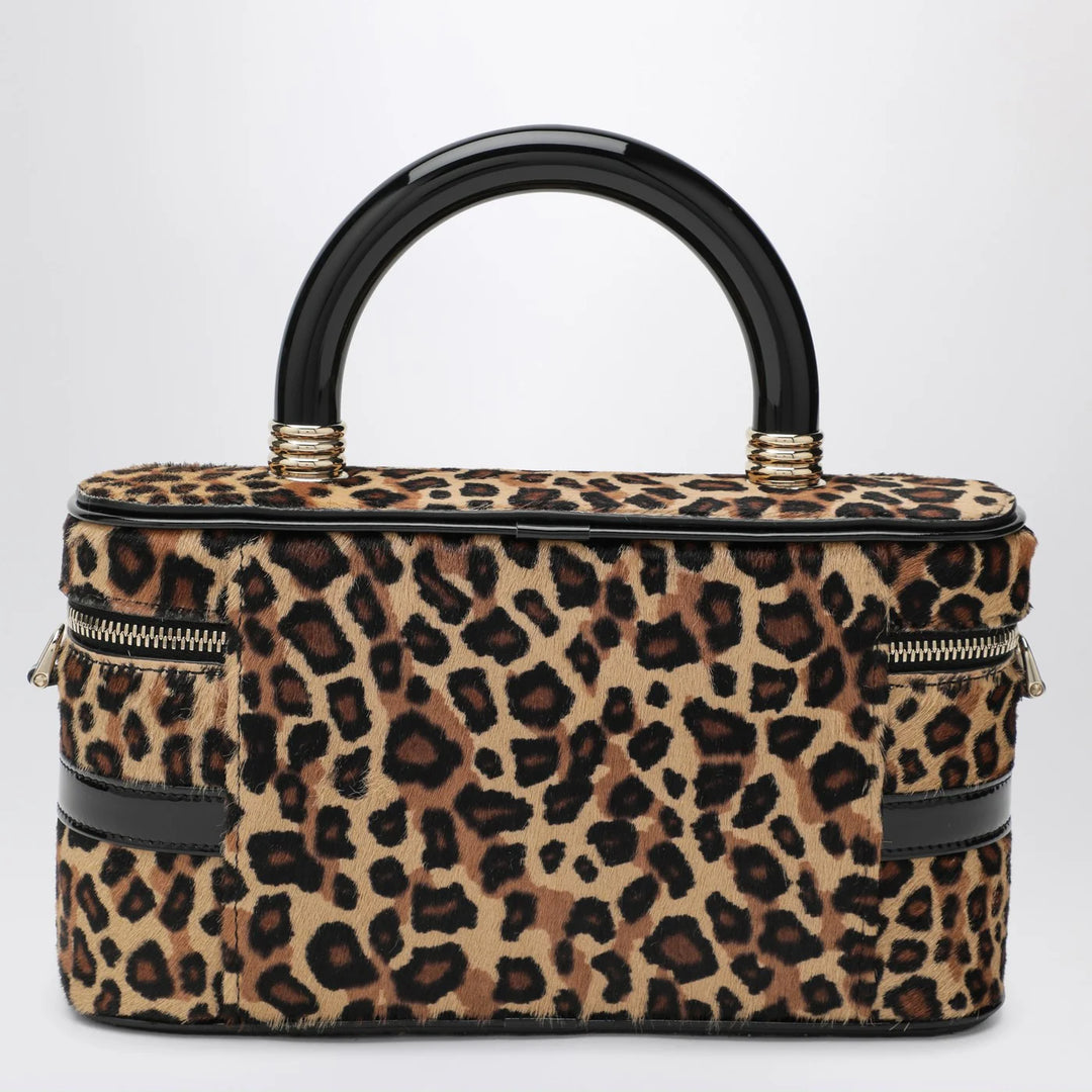ROGER VIVIER - Belle Vivier Vanity bag leopard print pony skin