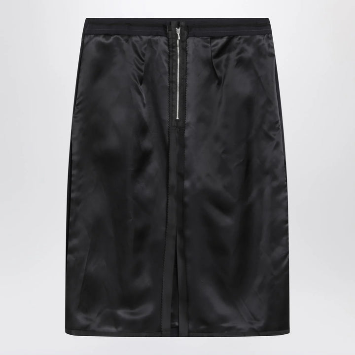 Maison Margiela - Blue skirt with satin side panels