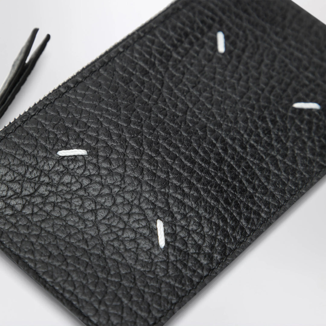 Maison Margiela - Black Four Stitches Zip Cardholder