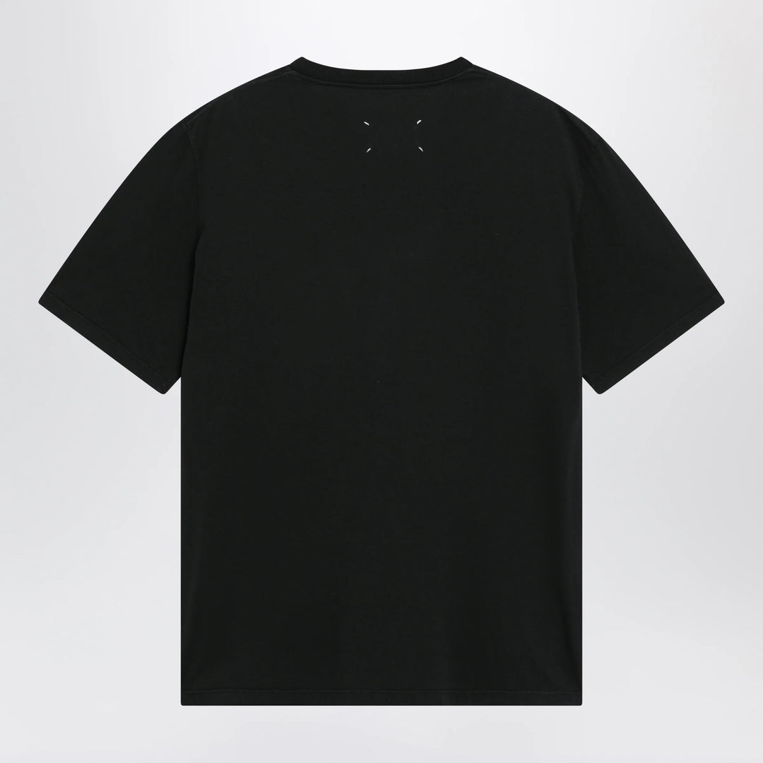 Maison Margiela - Taped cotton jersey T-shirt in black