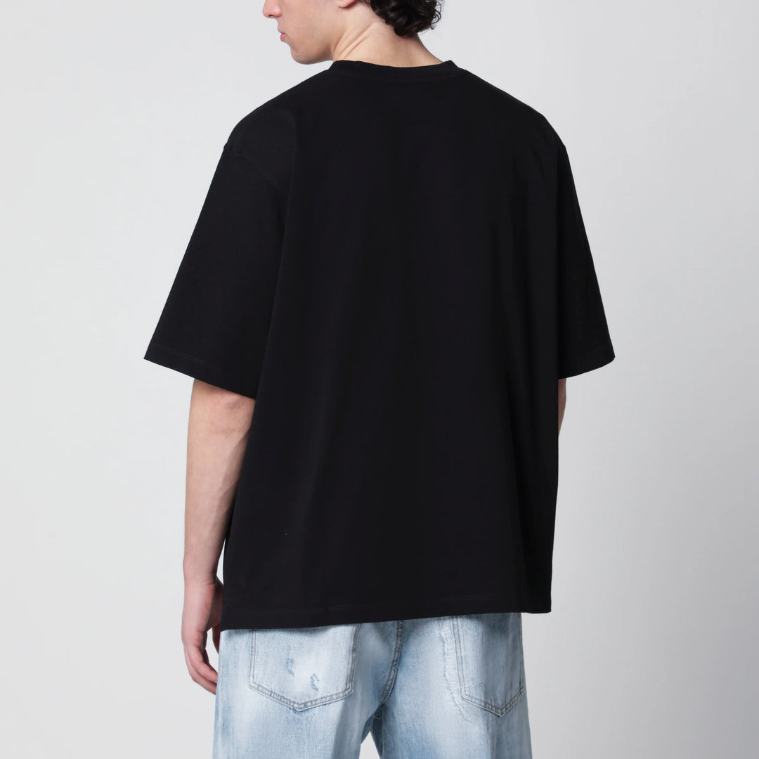 Dsquared2 - Loose-fit cotton jersey T-shirt with logo in black