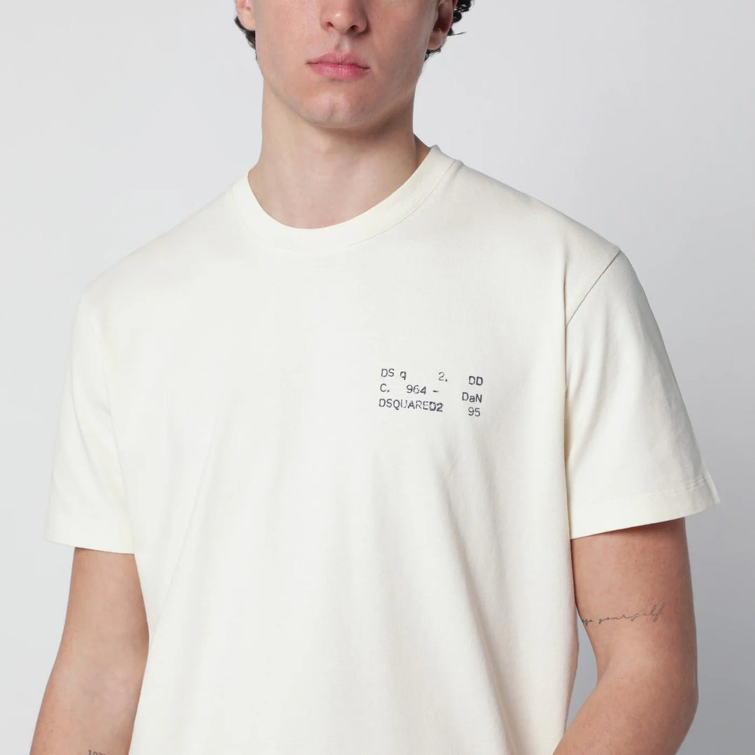Dsquared2 - Ivory T-shirt with logo print