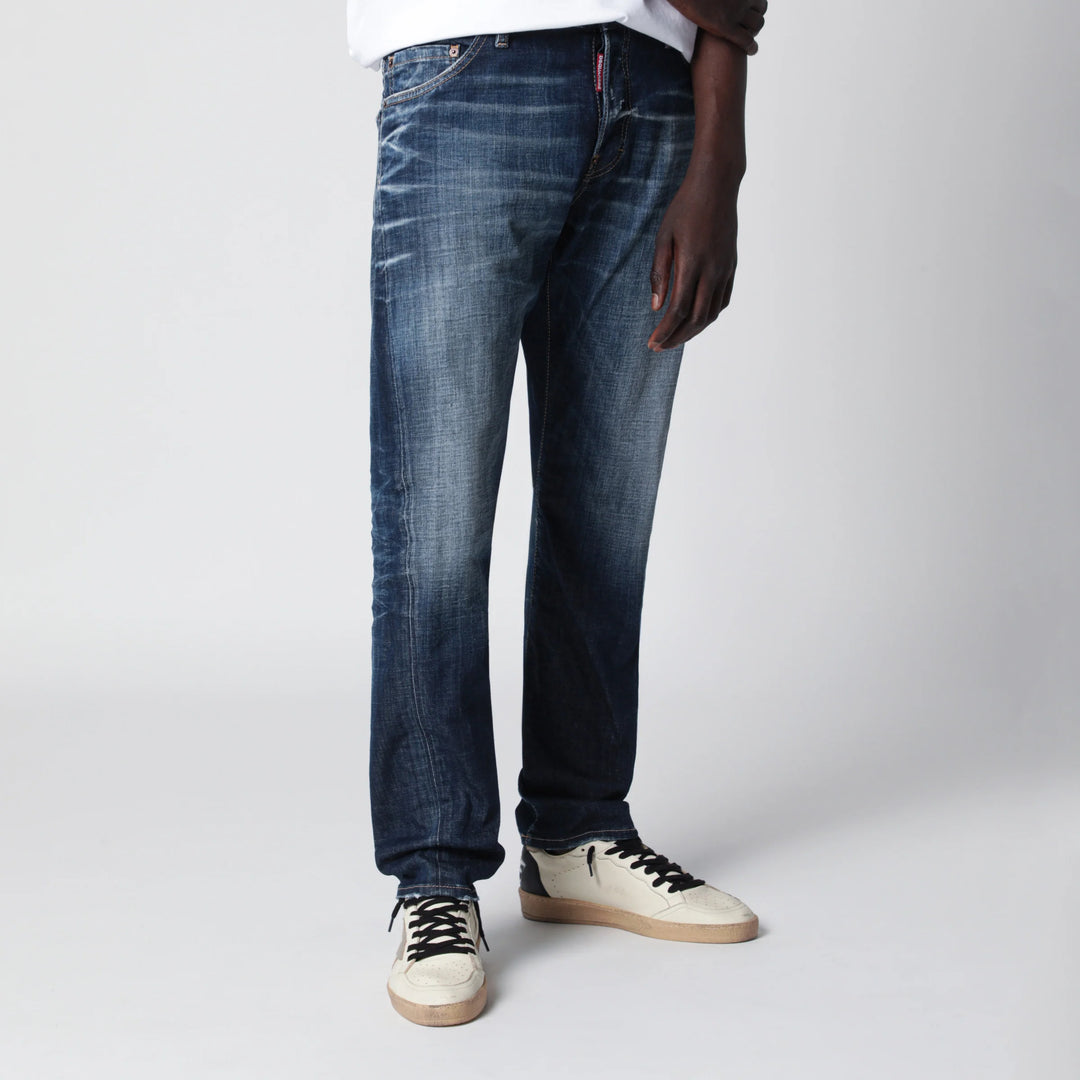 Dsquared2 - Blue washed-effect jeans