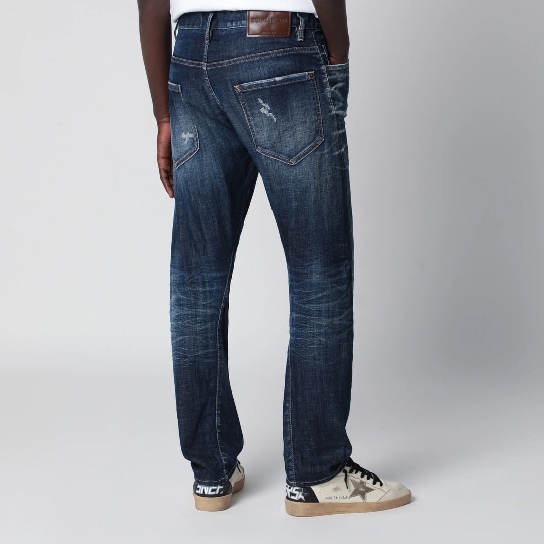 Dsquared2 - Blue washed-effect jeans