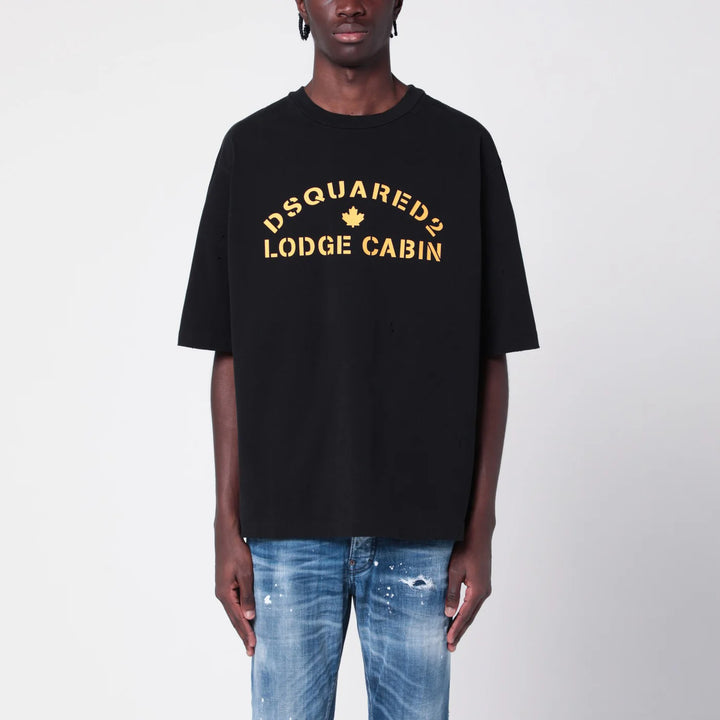 Dsquared2 - Black cotton T-shirt with logo