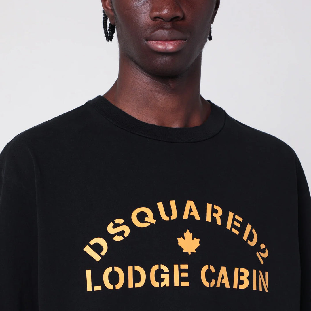 Dsquared2 - Black cotton T-shirt with logo