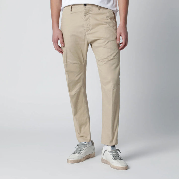 Dsquared2 - Beige cotton-blend trousers