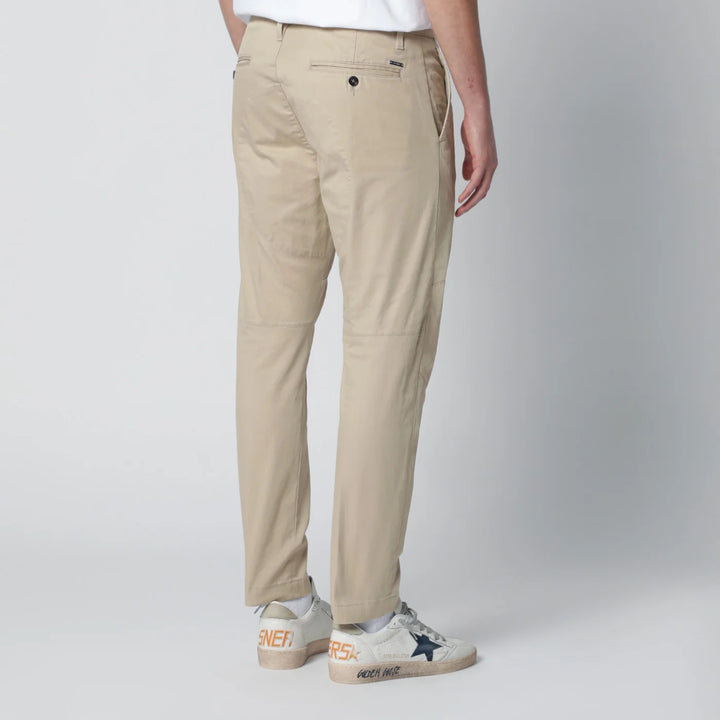 Dsquared2 - Beige cotton-blend trousers